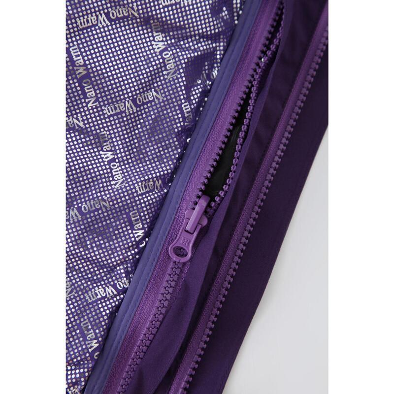 T223202 女式三合一防水羽絨外套 - 紫色