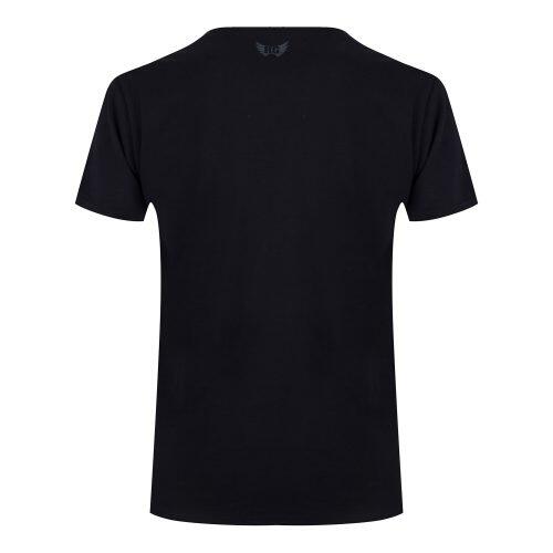 Yoga Tee Moksha Zen - comfortabele V-neck van bamboe en Biokatoen -  Urban Black