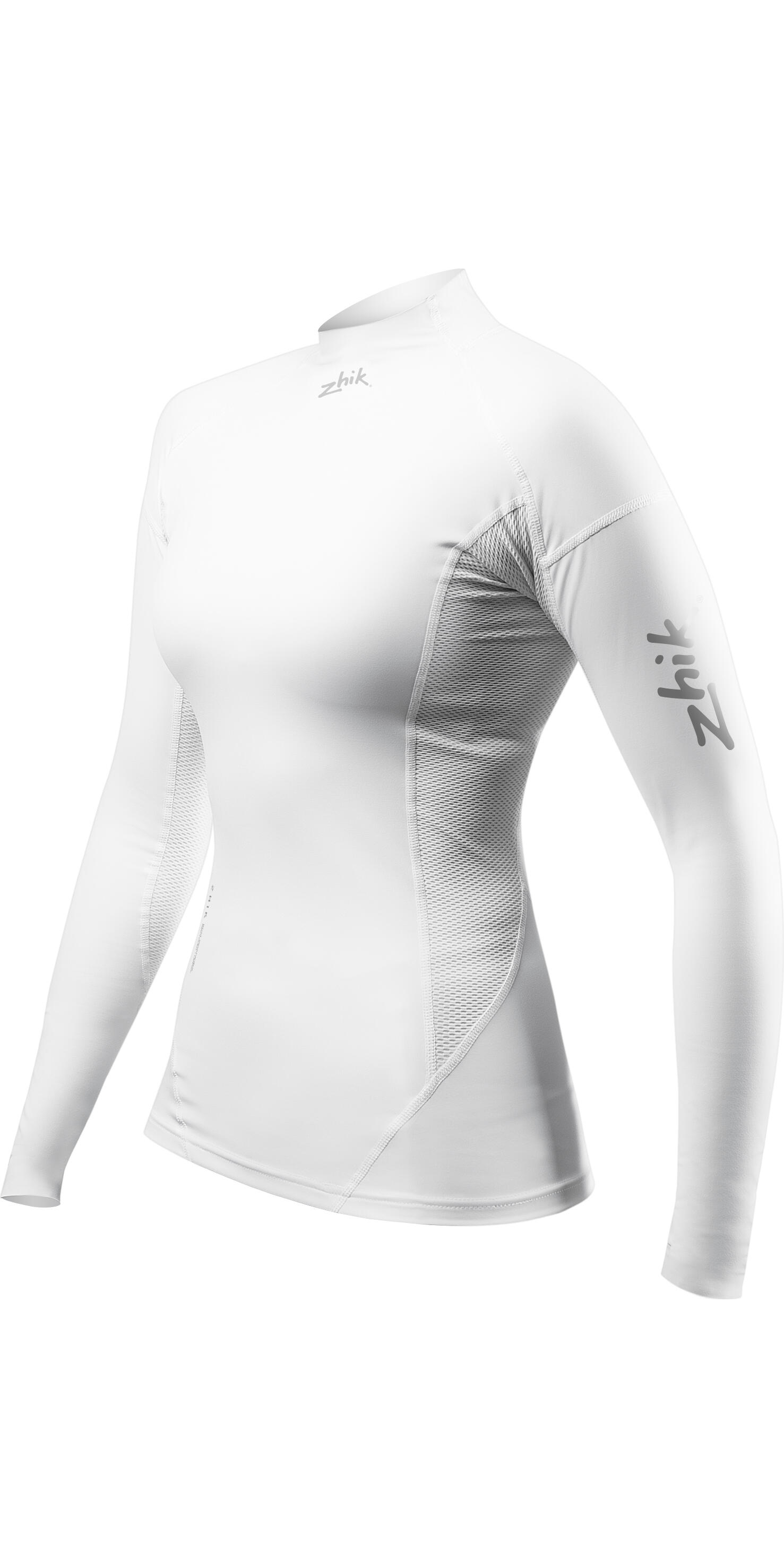 2024 éco Spandex à Manches Longues Pour Femmes - Blanc 2/3