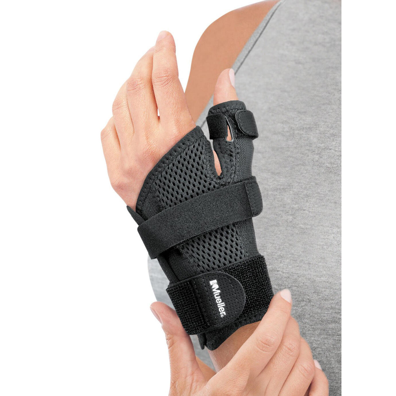 Mueller Reversable Thumb Stabiliser Brace Breathable - One Size 2/3