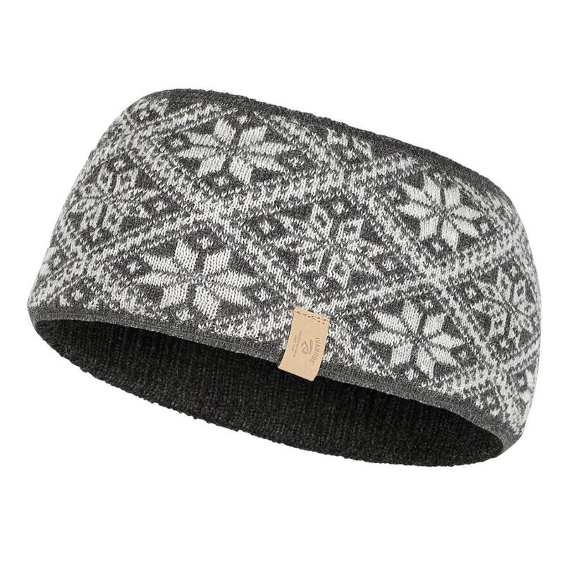 Gebreide hoofdband van wol Freya Graphite Marl - One Size - Donker Grijs