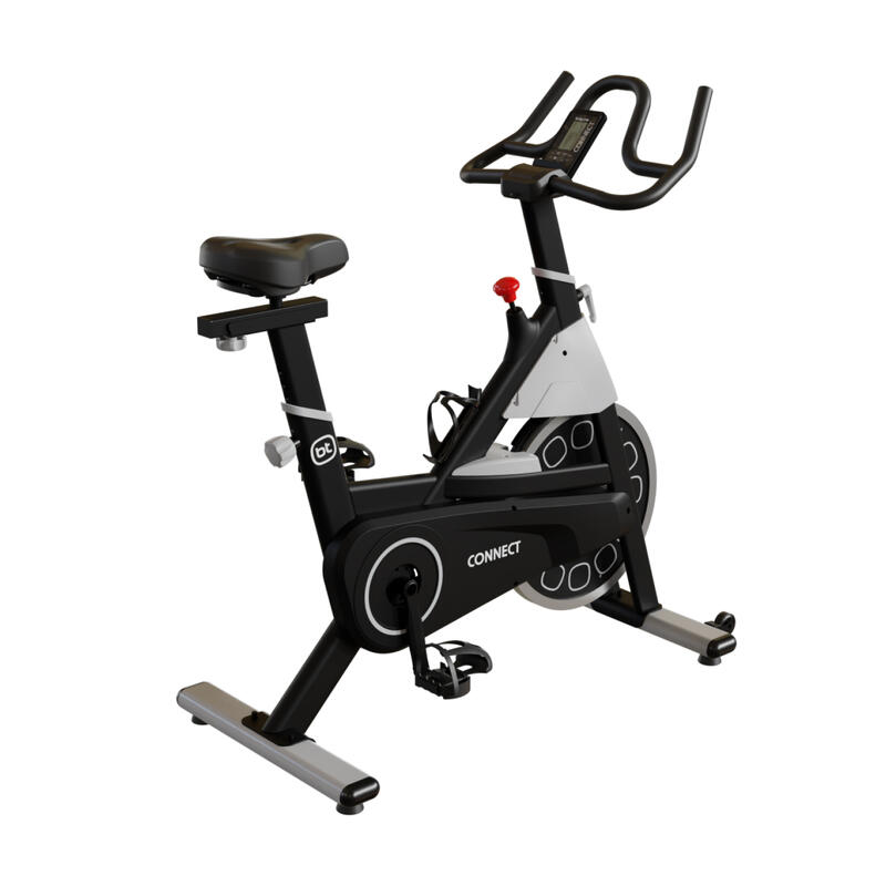 Bicicleta estática indoor Bodytone conectada gris rueda inercia 16kg