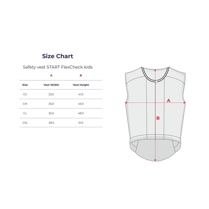 Vesta de siguranță pentru tineri START FlexCheck