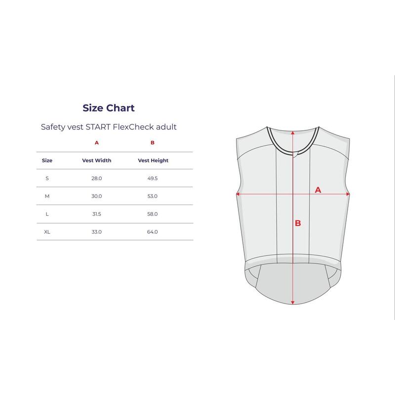 Veste de siguranță pentru adulți START FlexCheck