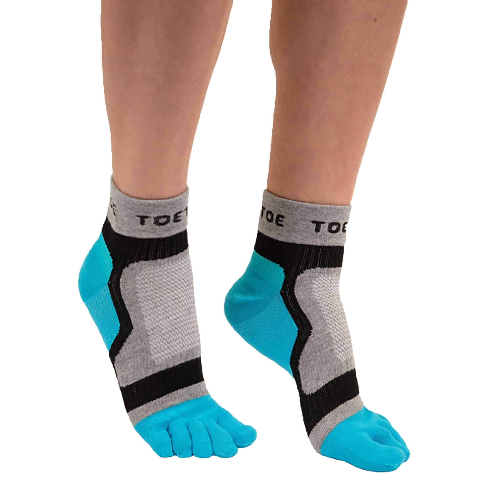 1 Pack Mens & Ladies Sports Light Runner Toe Socks 2/5