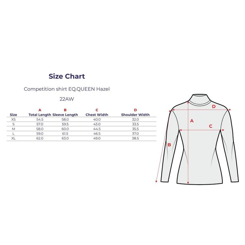 Tricou de competiție pentru femei EQUESTRIAN QUEEN Hazel 22AW