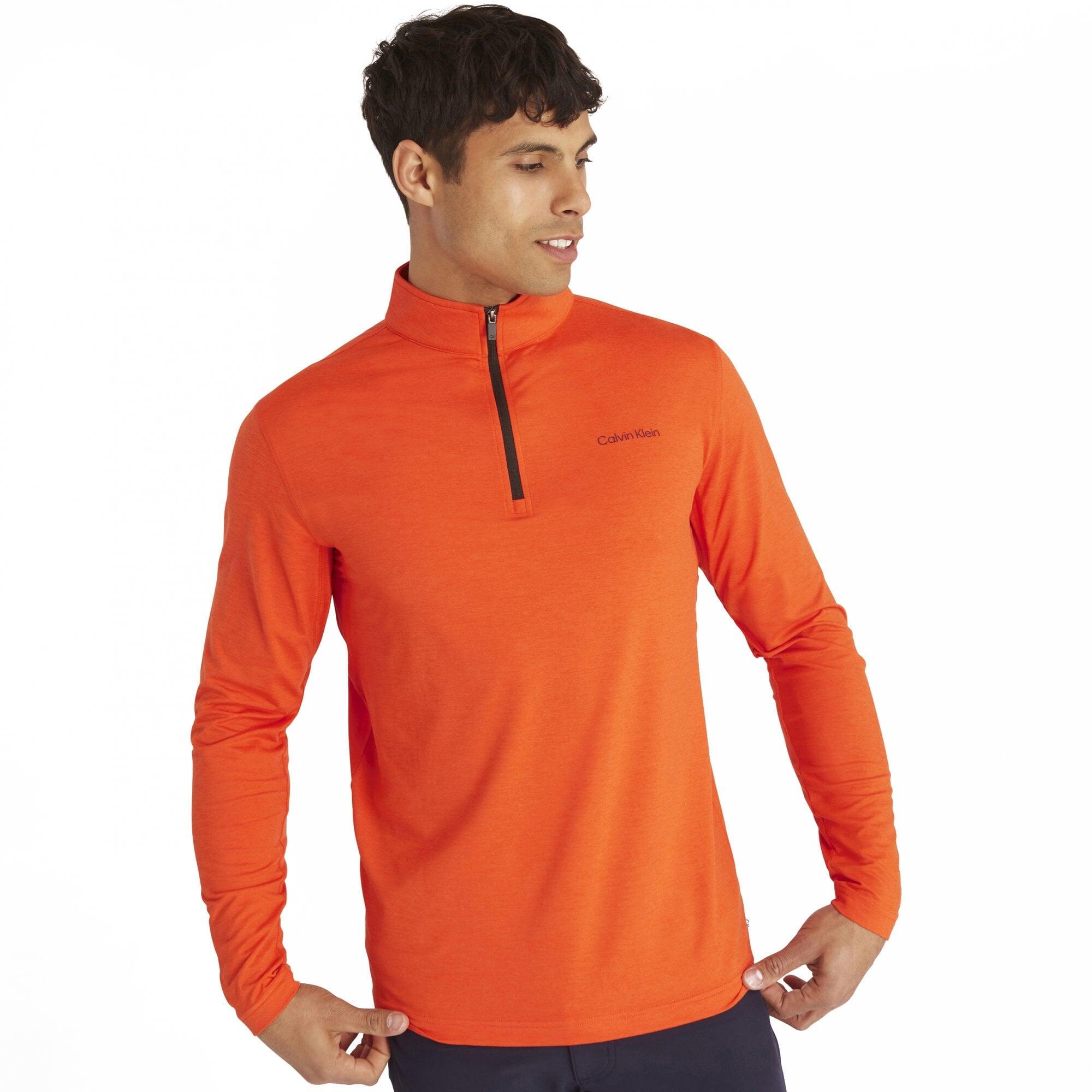 CALVIN KLEIN Calvin Klein NEWPORT HALF ZIP Spicy Orange Marl