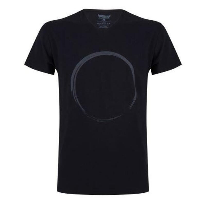T-shirt Moksha Zen - Col en V à la hanche, doux et confortable - Urban Black