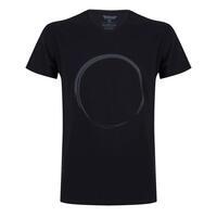 T-shirt Moksha Zen - Col en V à la hanche, doux et confortable - Urban Black