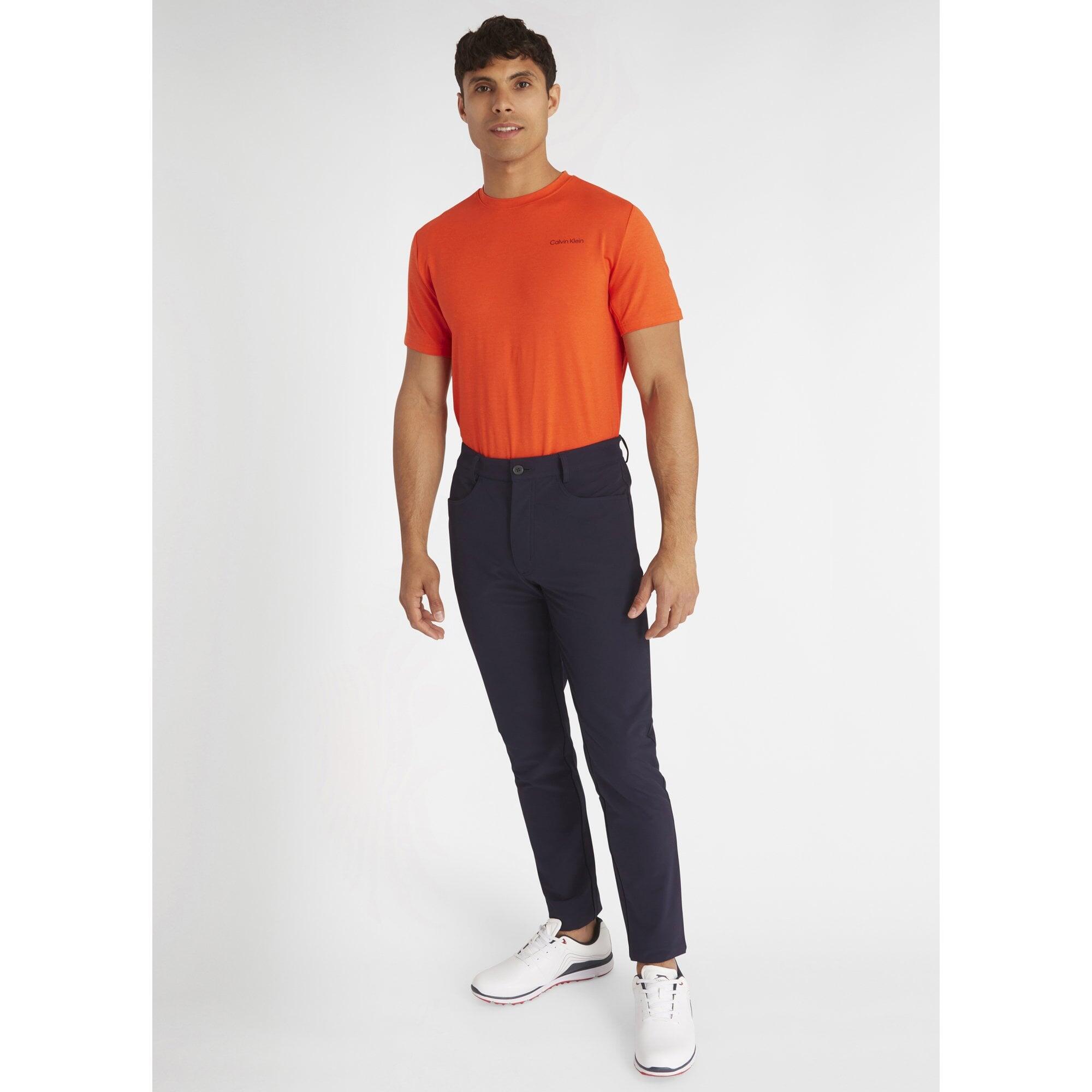 Calvin Klein NEWPORT T-SHIRT Spicy Orange Marl 4/4