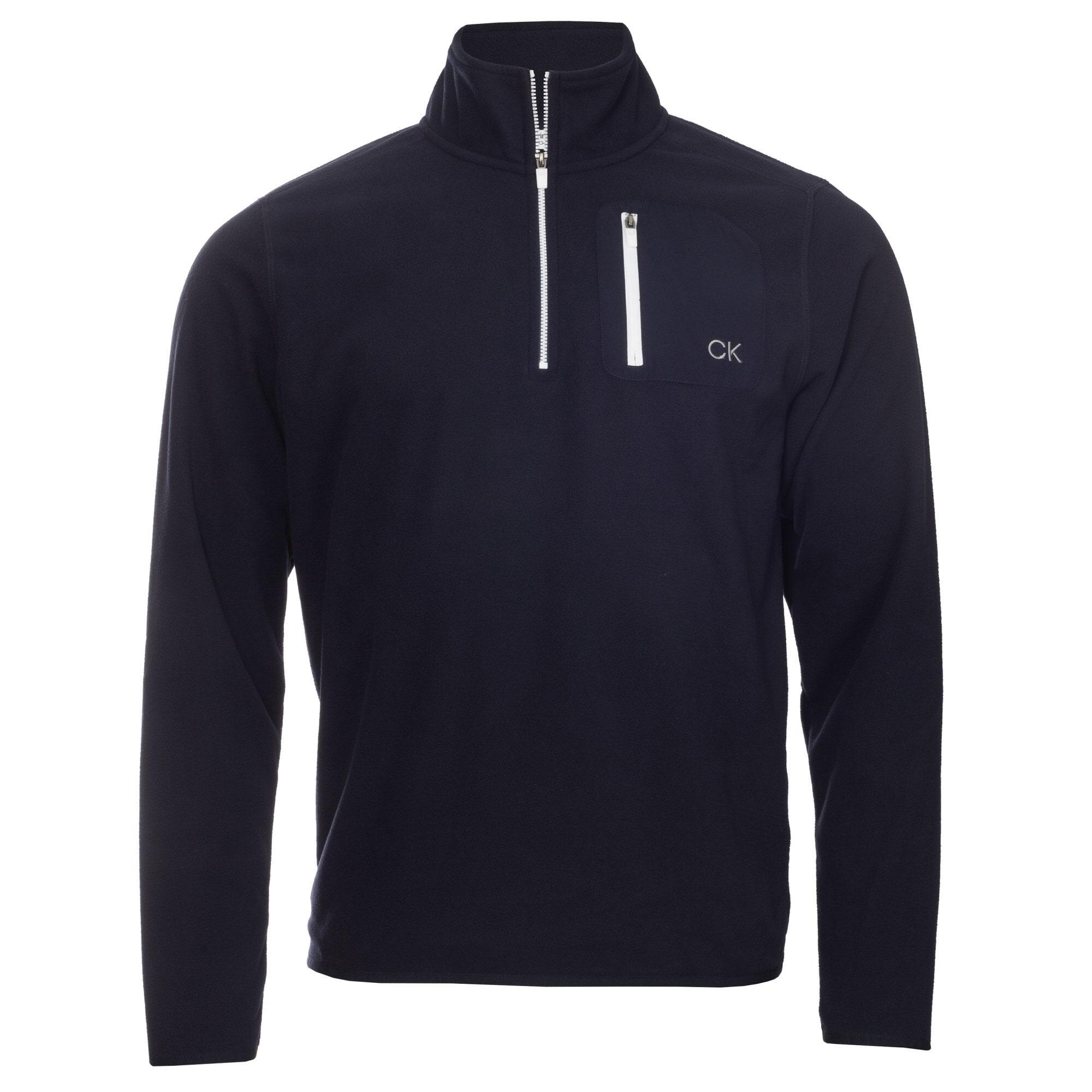 CALVIN KLEIN Calvin Klein PLANET FLEECE HALF ZIP NAVY