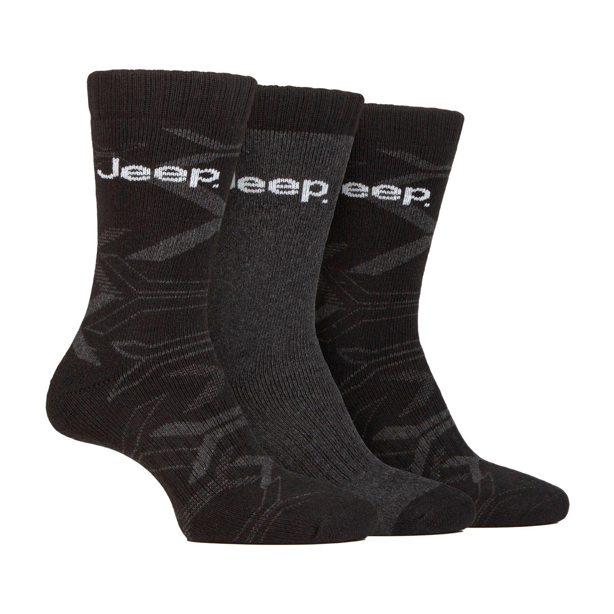 JEEP Mens Walking Boot Anti Blister Recycled Cotton Socks