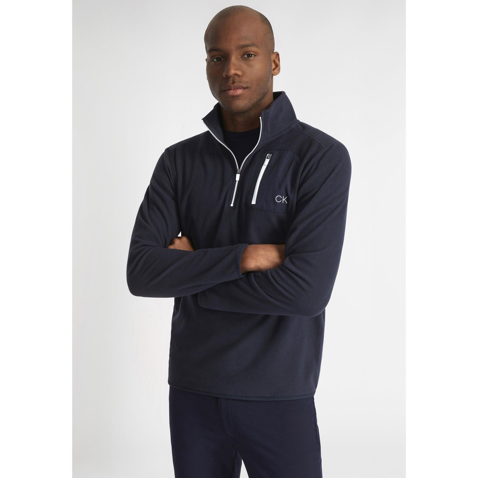 Calvin Klein PLANET FLEECE HALF ZIP NAVY 6/6