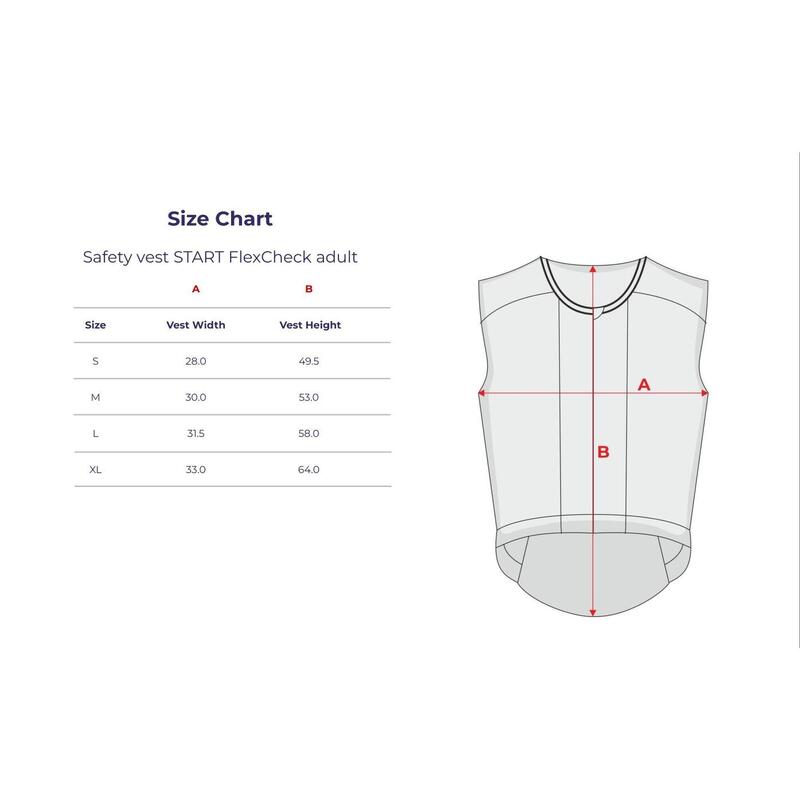 START FlexCheck veiligheidsvest voor volwassenen