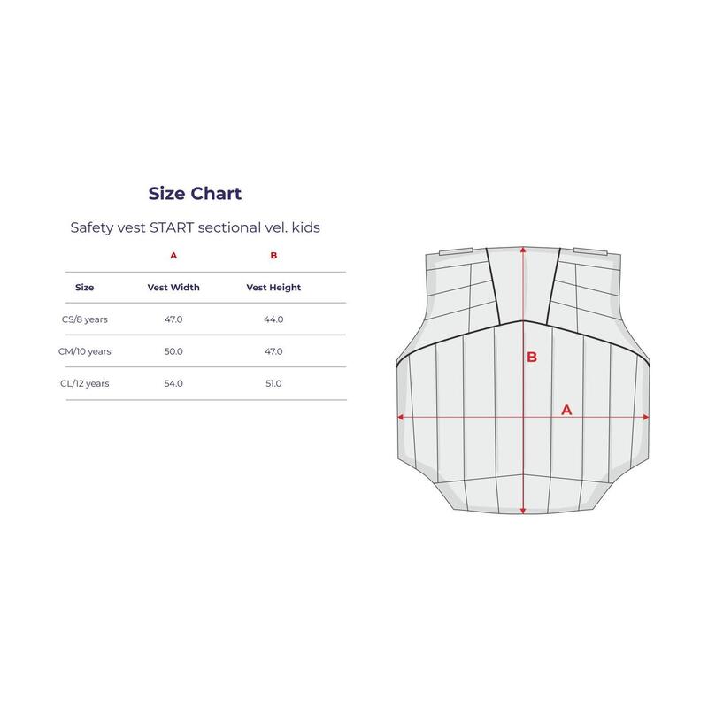 Kamizelka ochronna jeździecka młodzieżowa START segmentowa