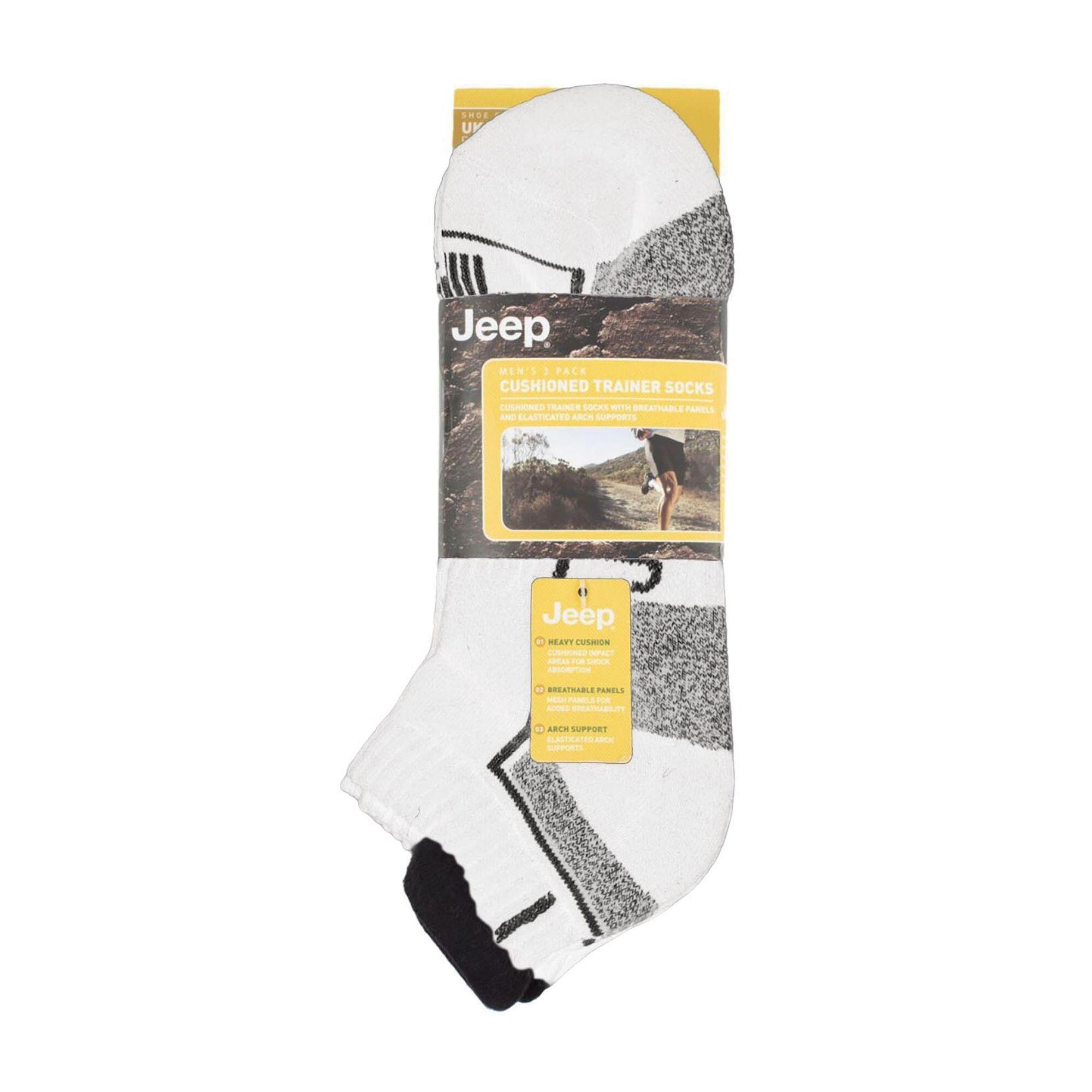 Mens Sport Ankle Cushioned Cotton Socks 2/3