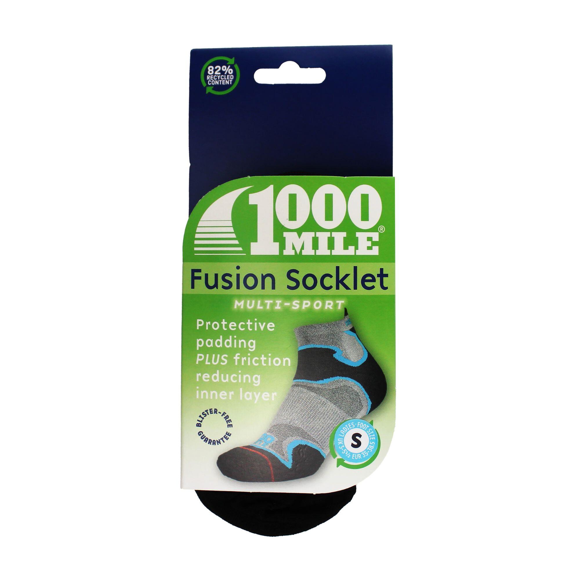 1 Pack Ladies Fusion Socklet Repreve Socks 2/3
