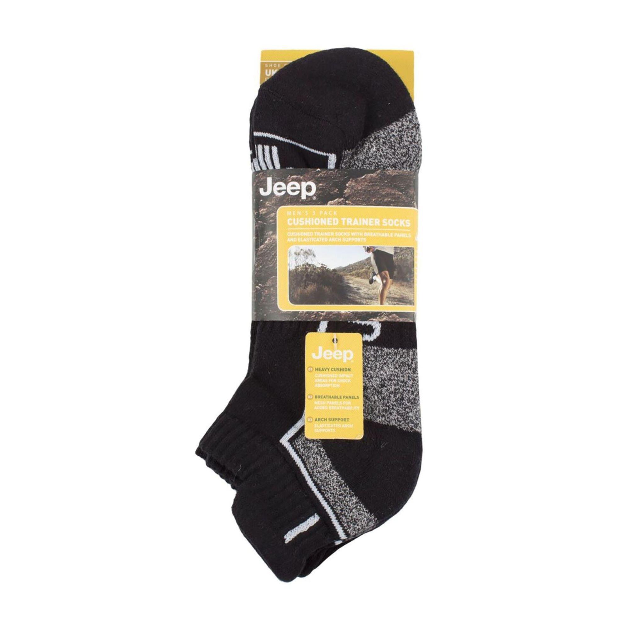 Mens Sport Ankle Cushioned Cotton Socks 2/3