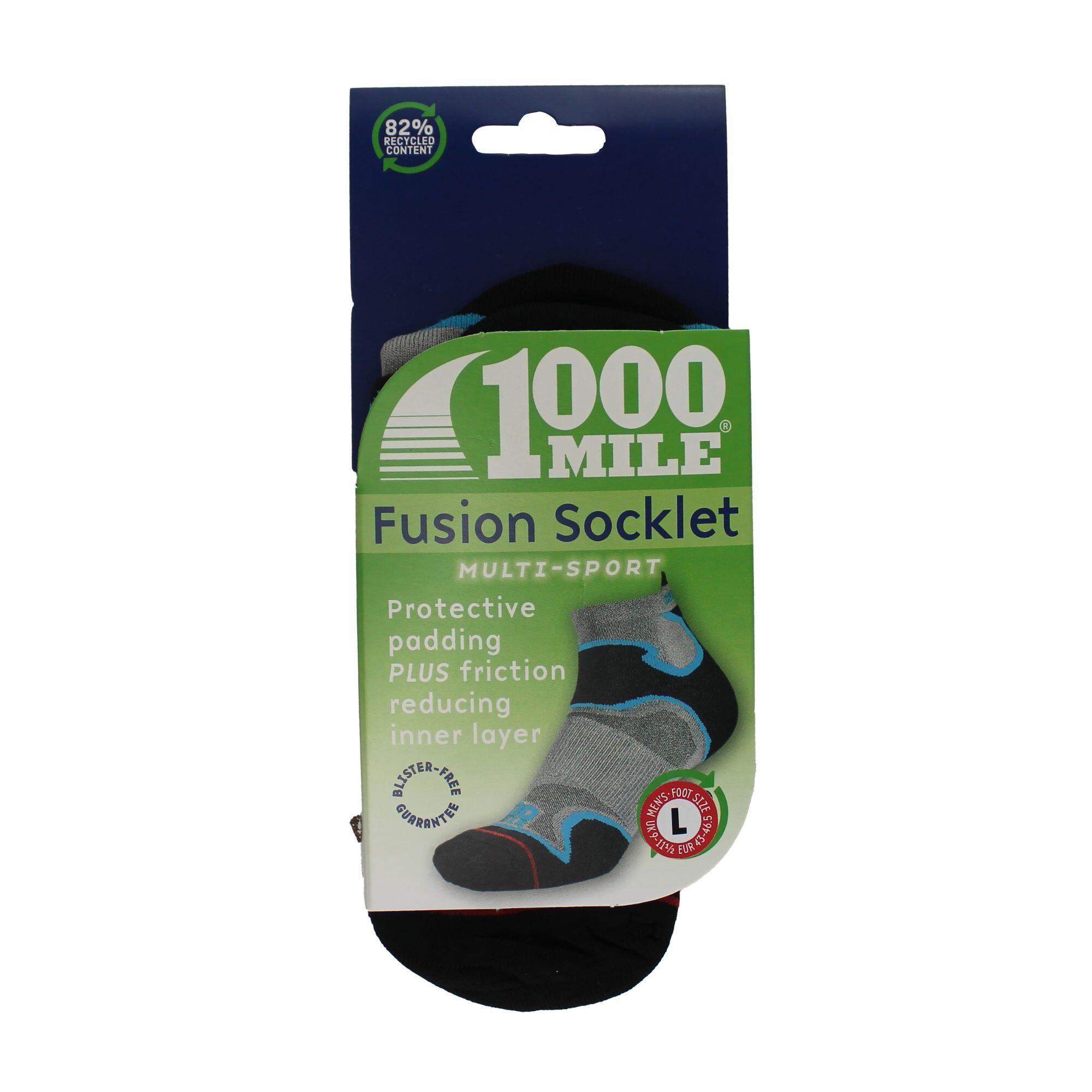 1 Pack Mens Fusion Socklet Repreve Socks 2/3