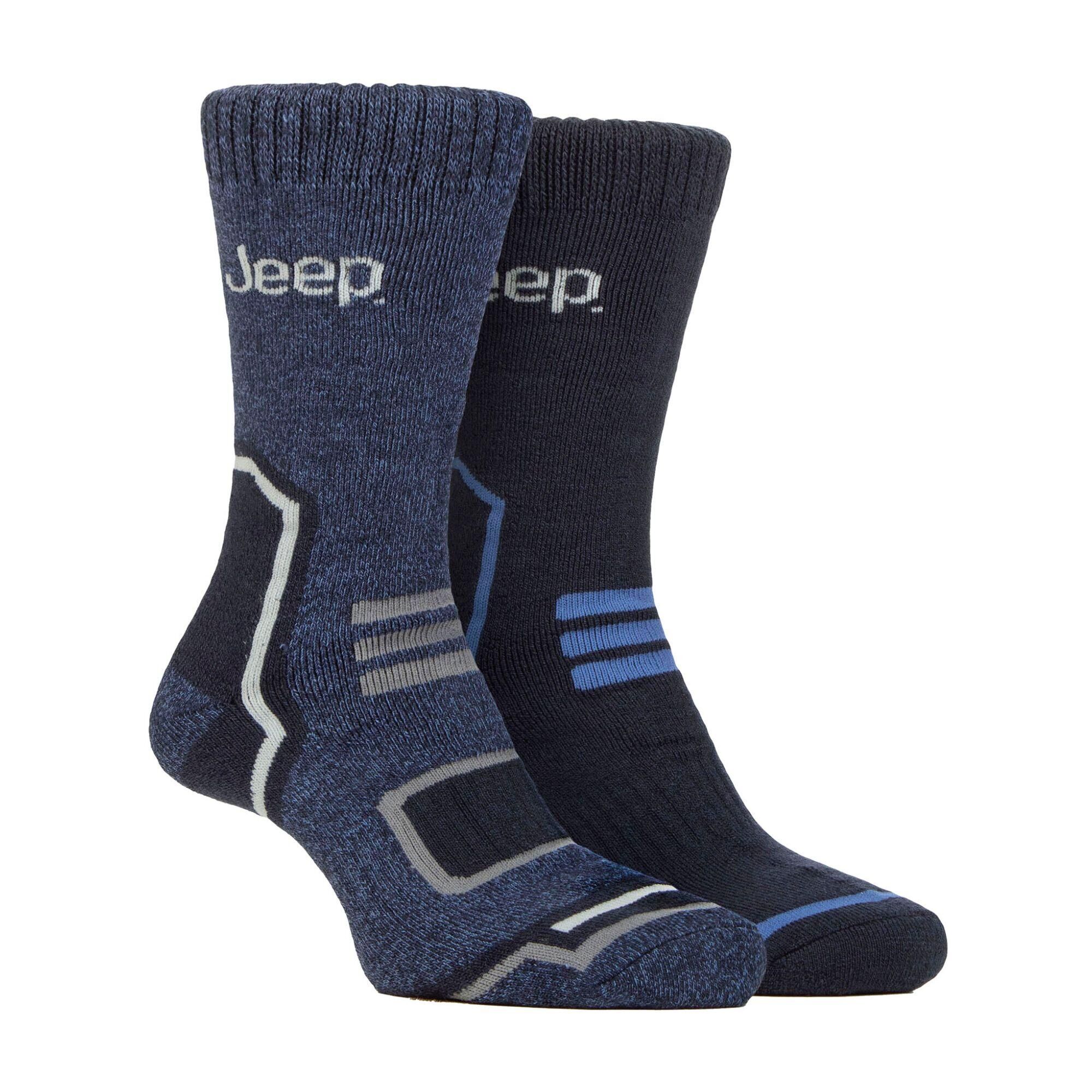 JEEP Mens Thermal Thick Ribbed Design Winter Socks