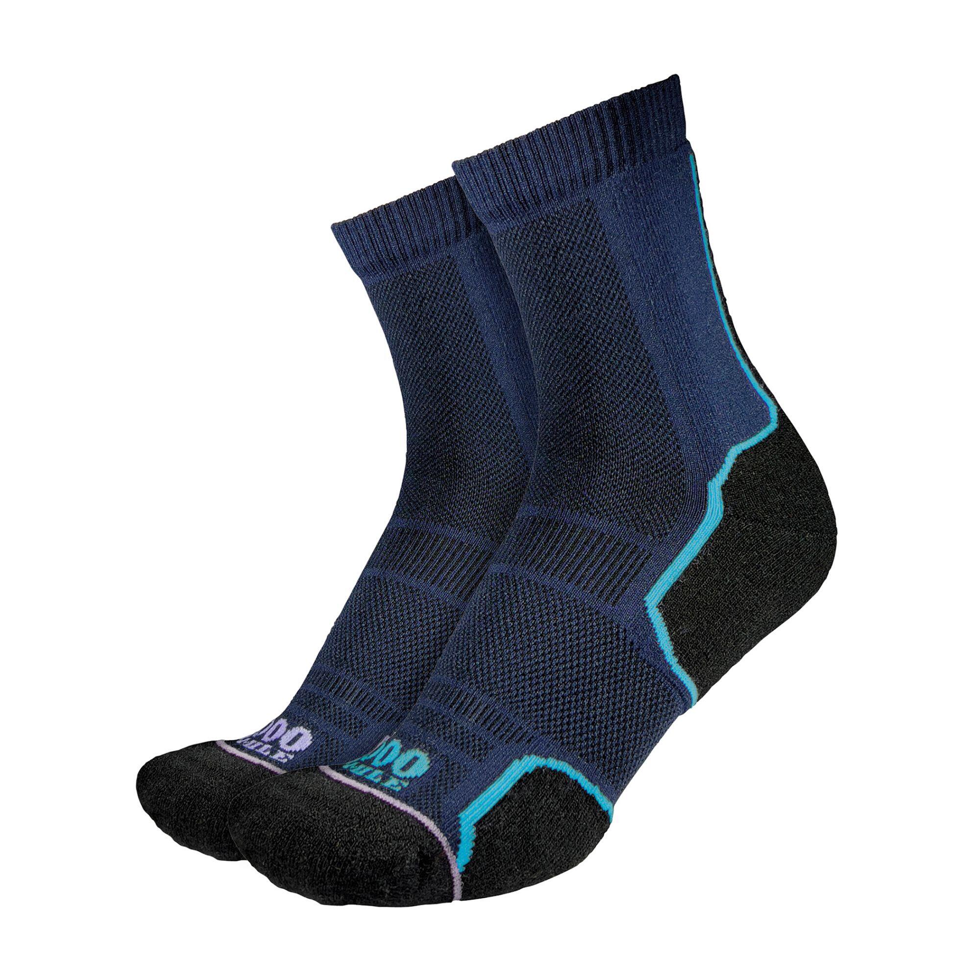 2 Pack Ladies Trail Repreve Single Layer Socks 1/4