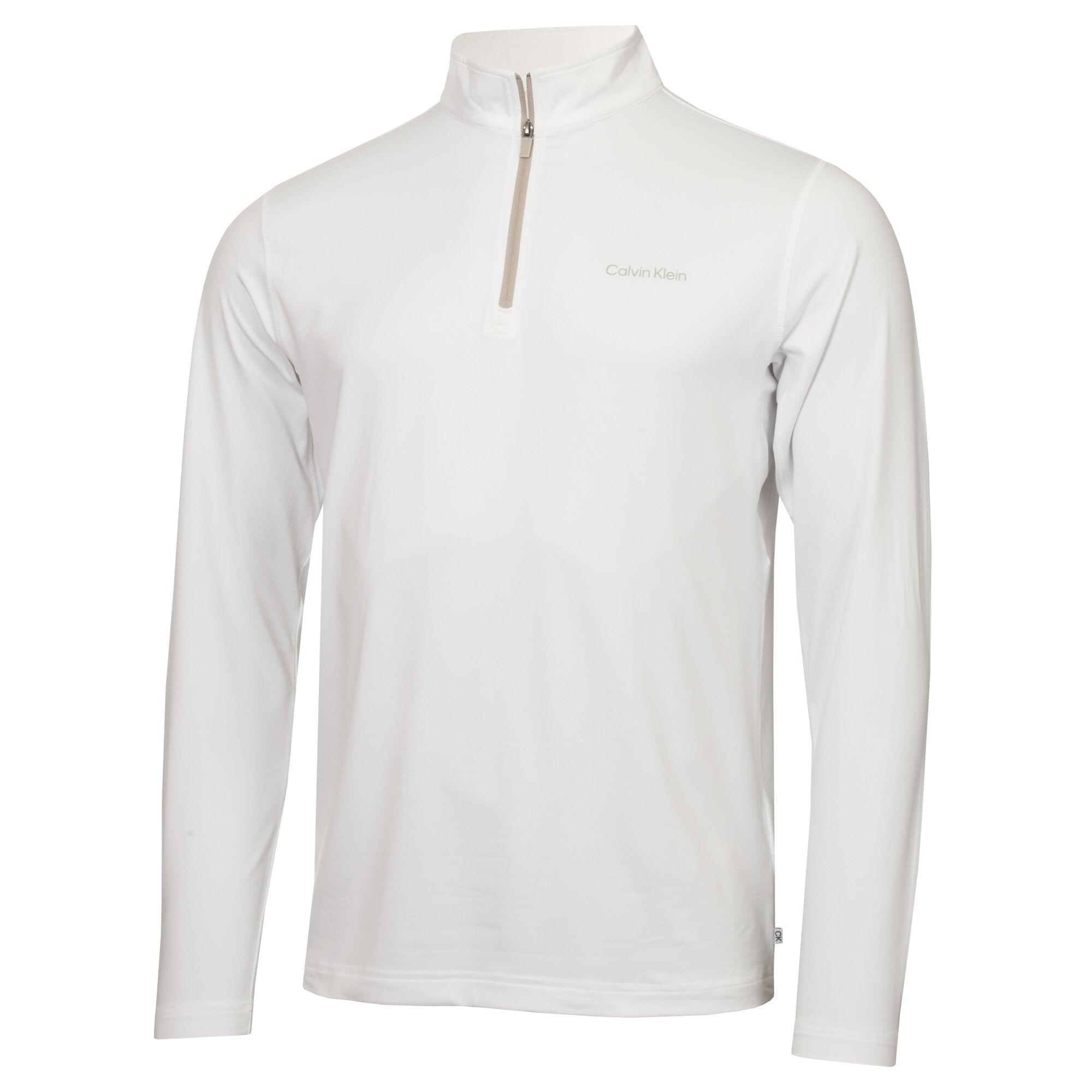 Calvin Klein NEWPORT HALF ZIP WHITE 1/6