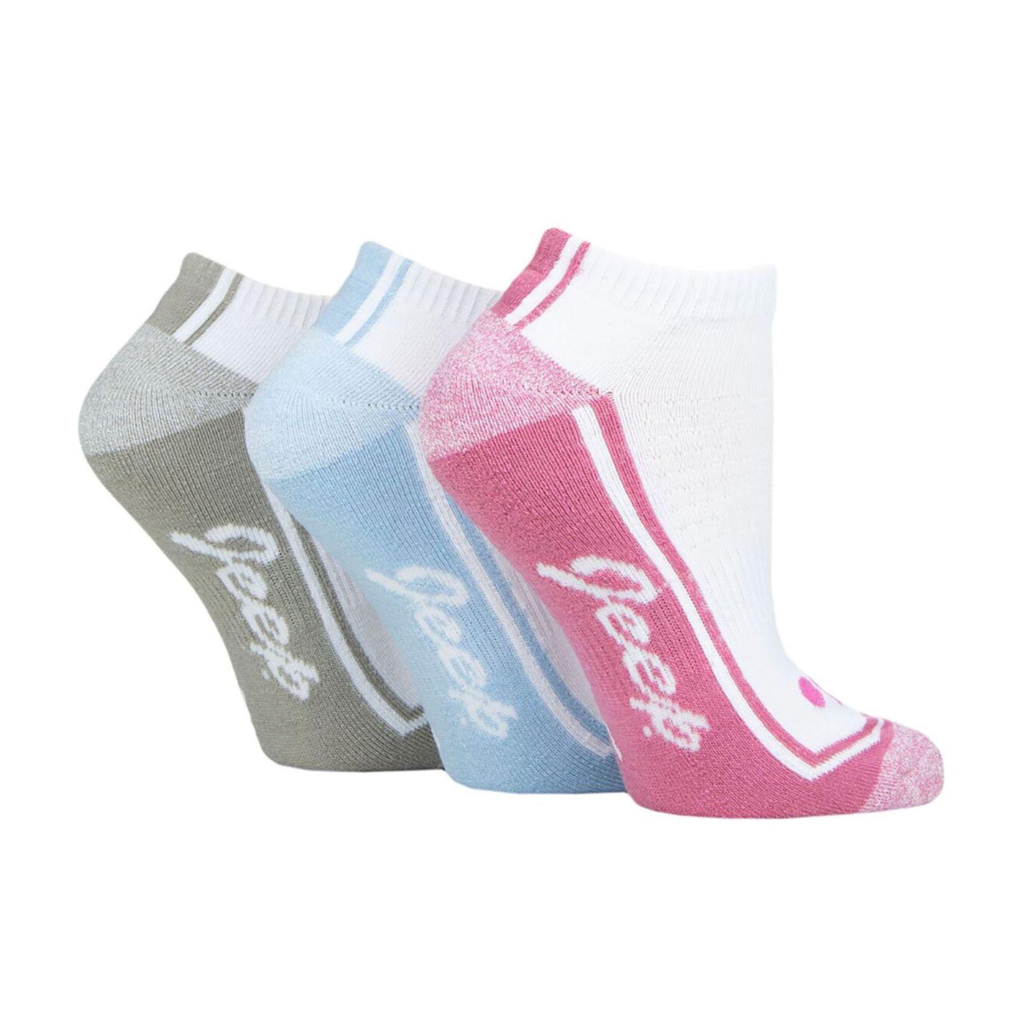 Ladies Performance Trainer Breathable Thick Outdoor Low Cut Socks 1/3