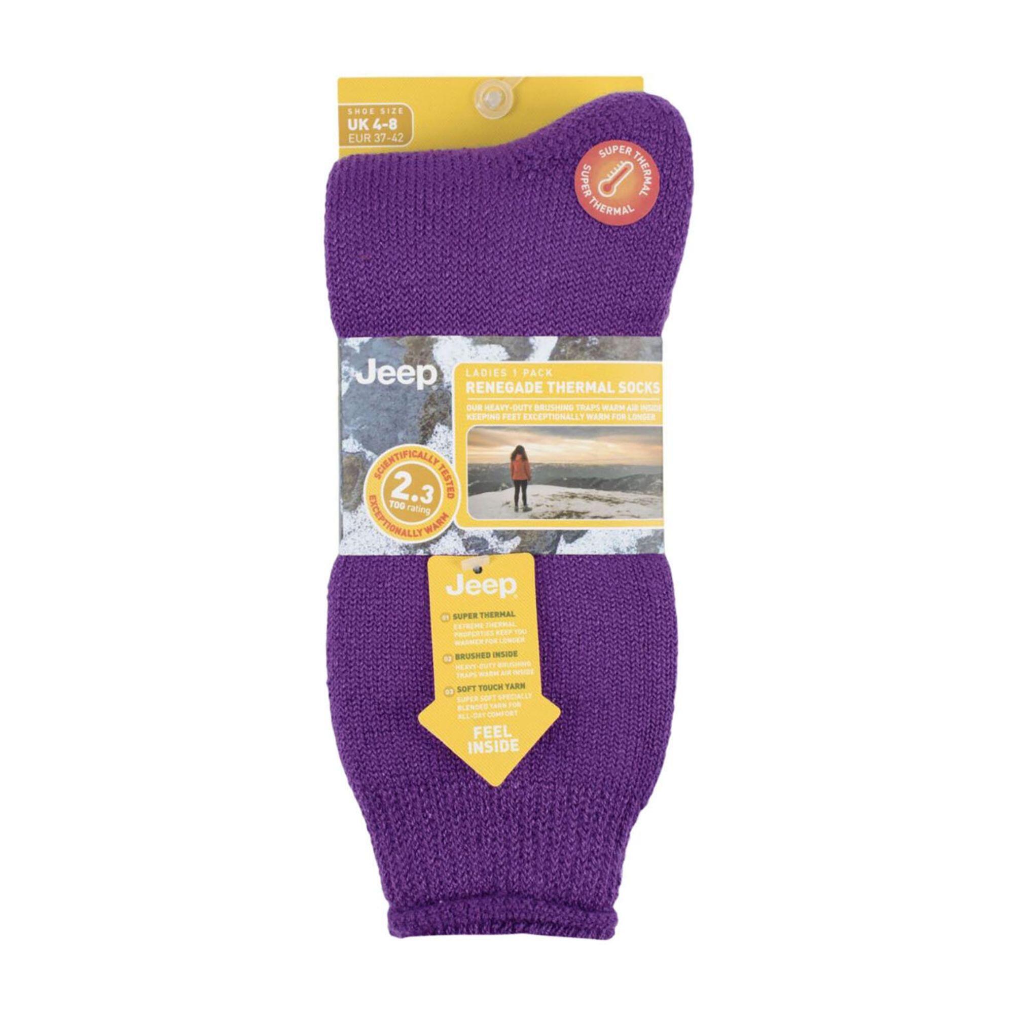 Ladies Luxury Breathable Thermal Boot Sock - 1 Pack 2/3