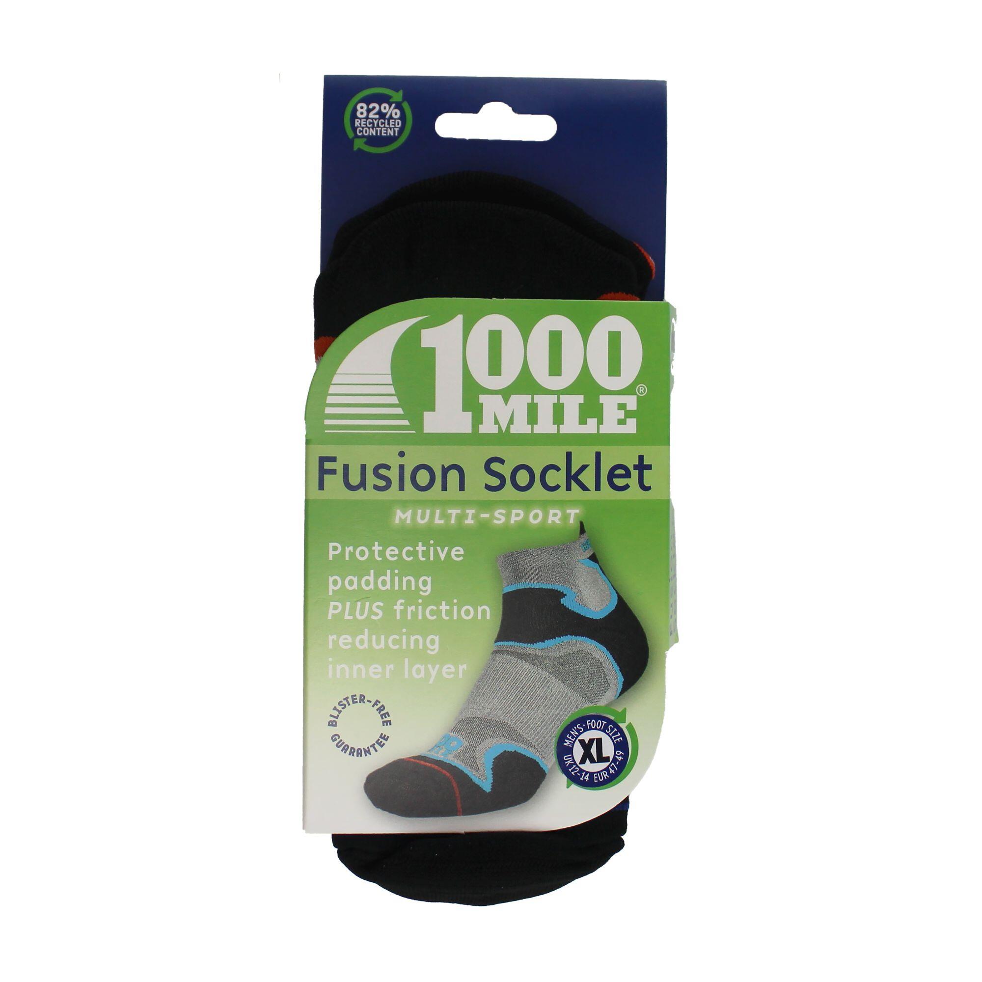 1 Pack Mens Fusion Socklet Repreve Socks 2/3