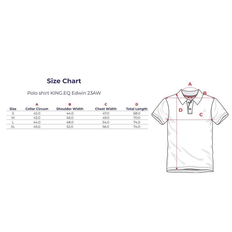 Tricou polo cu mânecă scurtă pentru bărbați King Equestrian Edwin 23AW