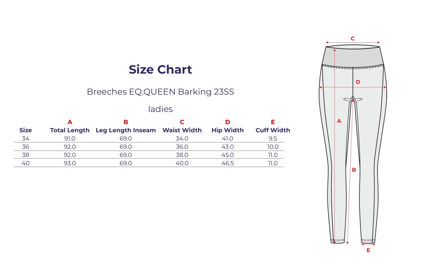 Bryczesy do jazdy konnej damskie Equestrian Queen Barking 23SS z pełnym lejem 5/5