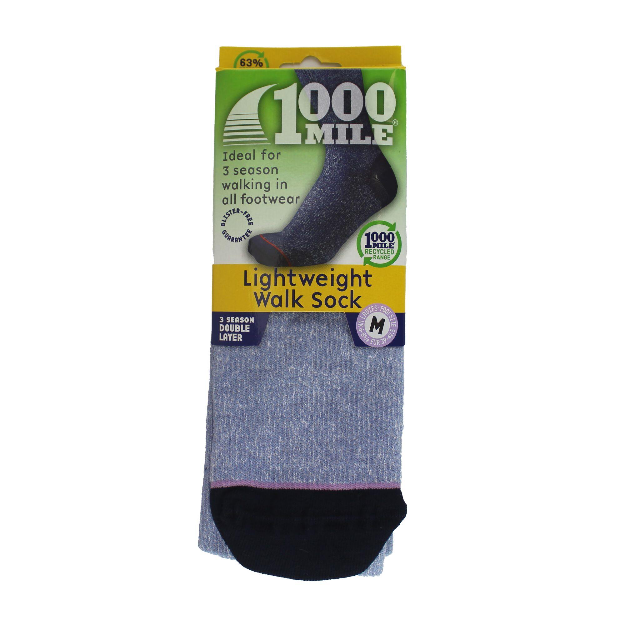 1 Pack Ladies Lightweight Walking Repreve Socks 2/3