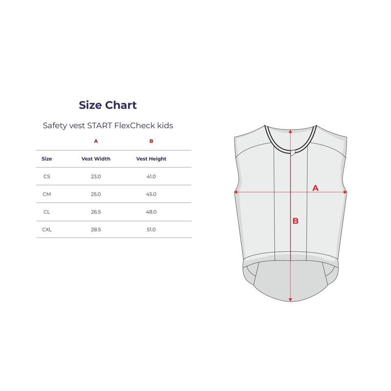 Vesta de siguranță pentru tineri START FlexCheck