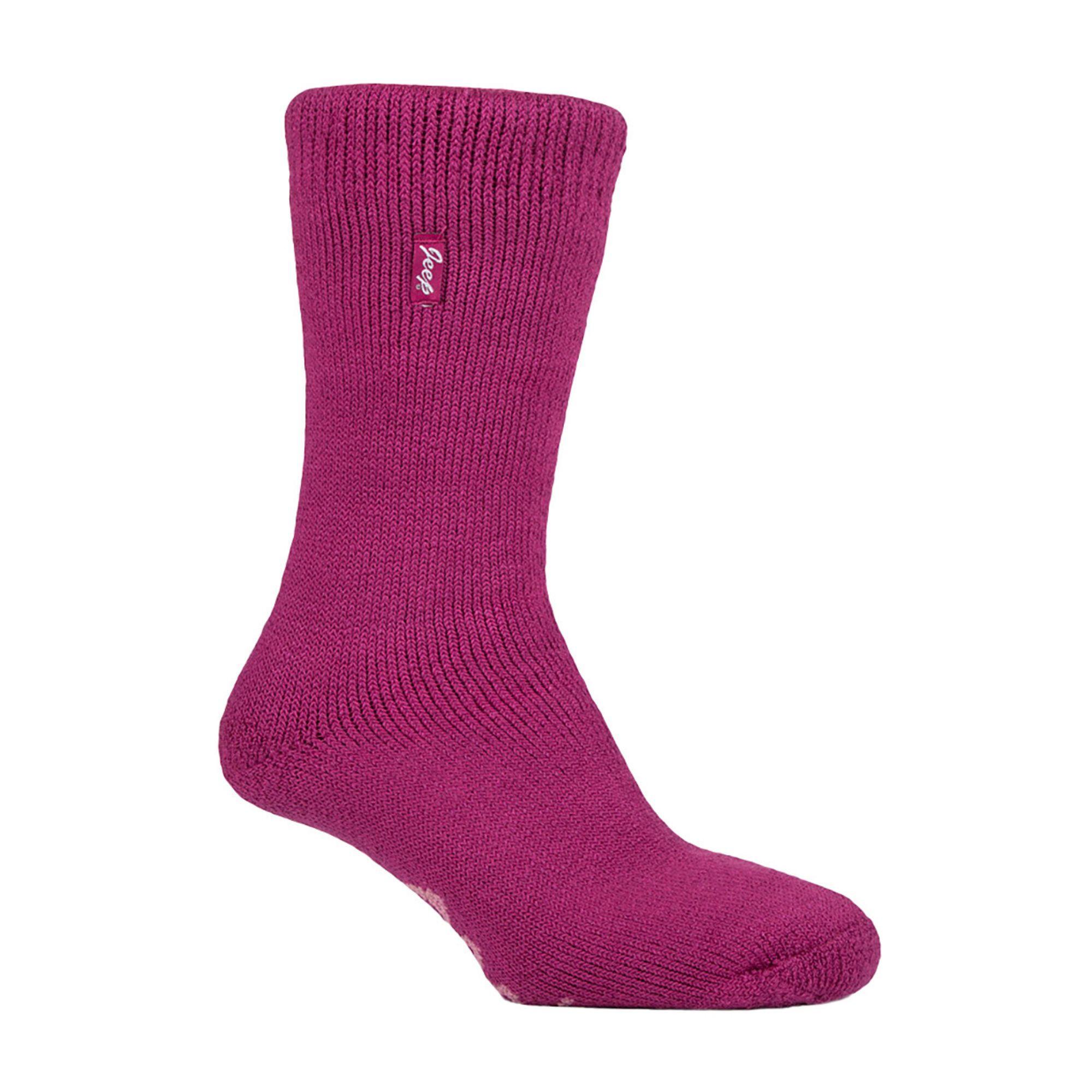Ladies Thermal Breathable Luxury Cushioned Winter Boot Socks 1/3