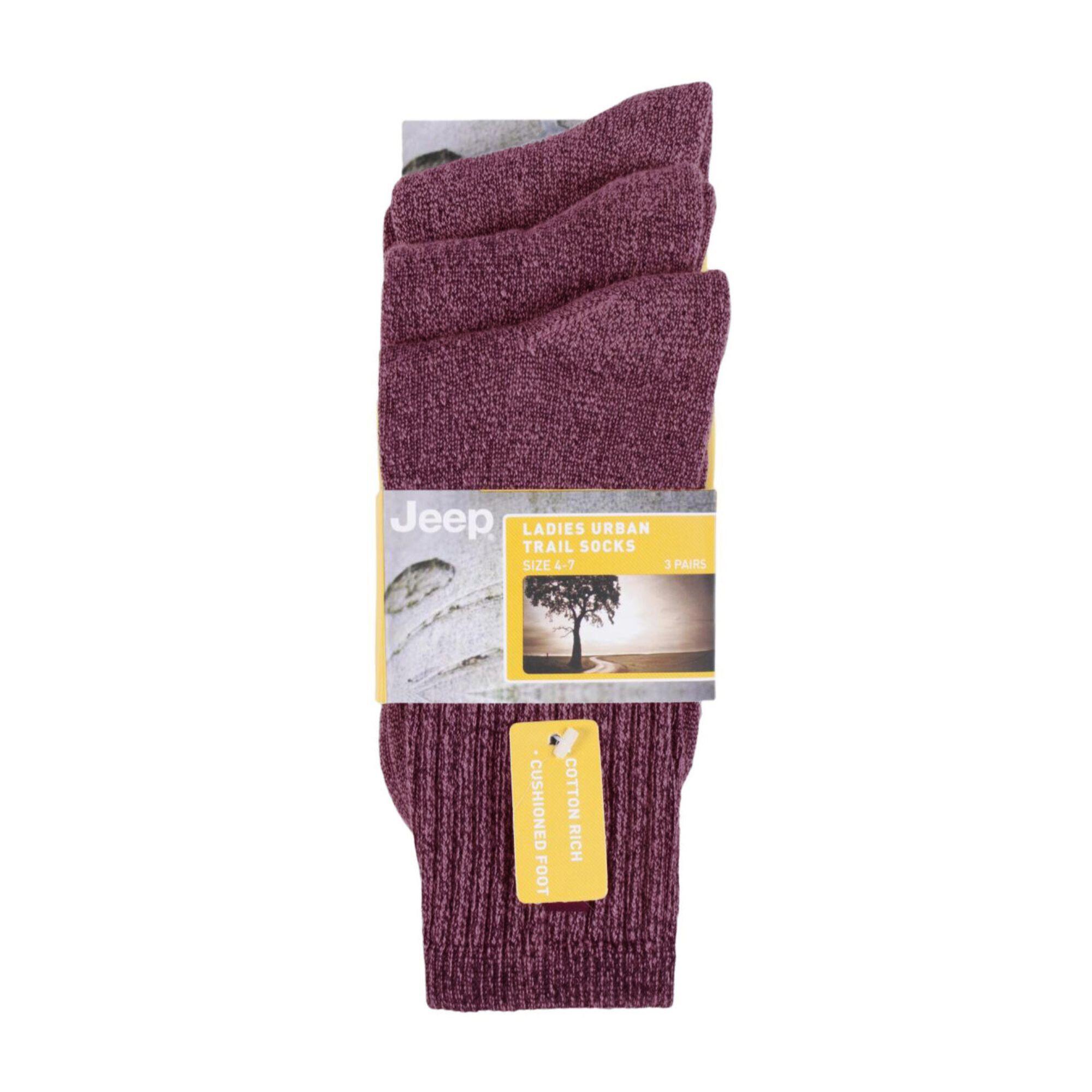 3 Pack Ladies Vintage Crew Length Boot Socks | Crew Cotton Retro Sports Socks 2/3