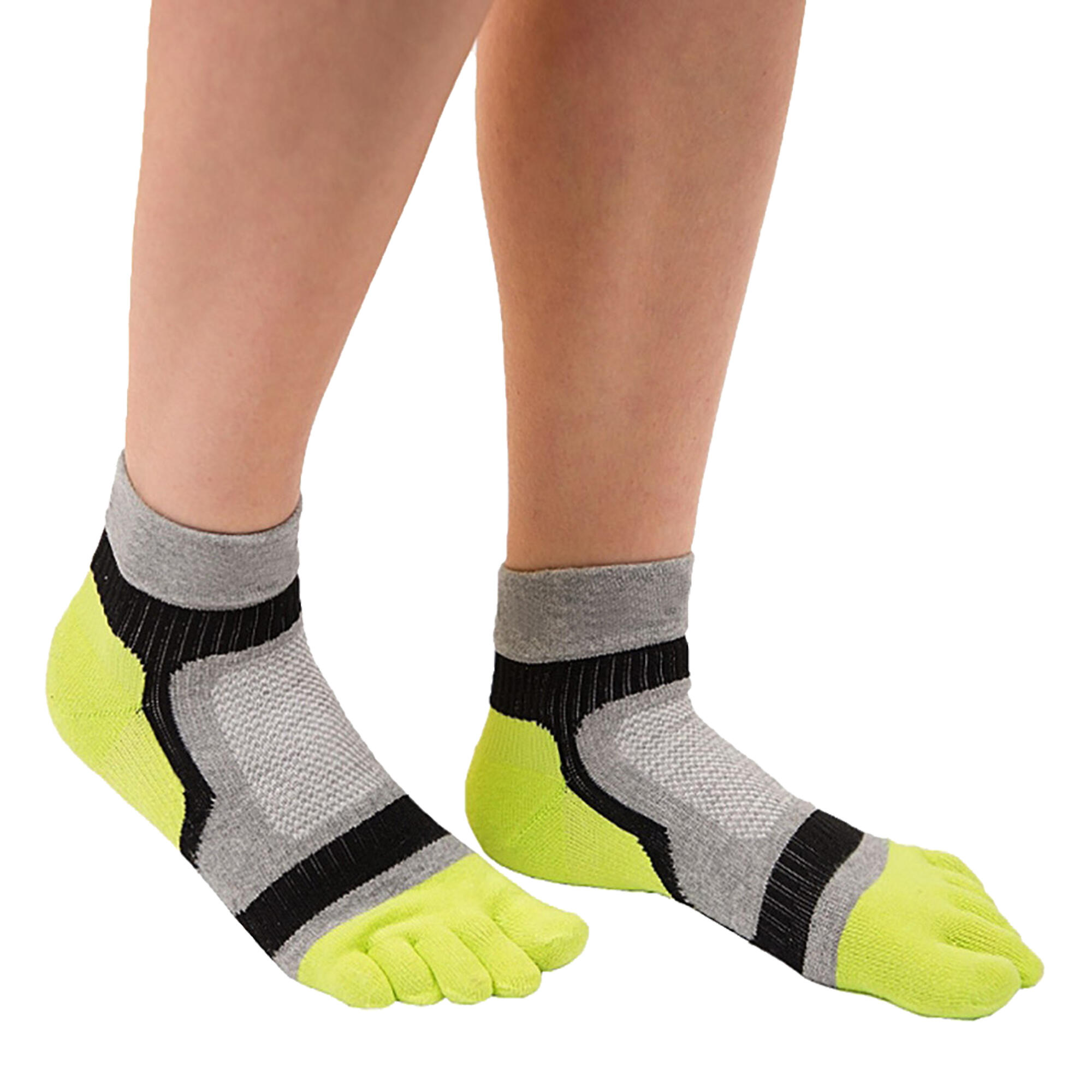 1 Pack Mens & Ladies Sports Light Runner Toe Socks TOETOE - Decathlon