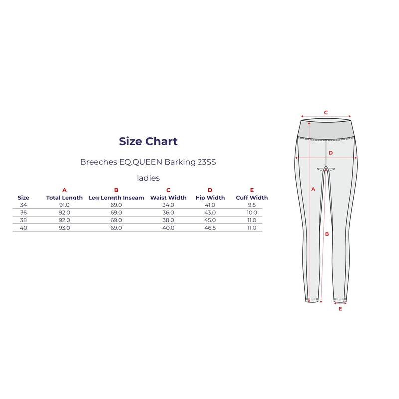 Pantaloni de damă EQUESTRIAN QUEEN Barking 23SS