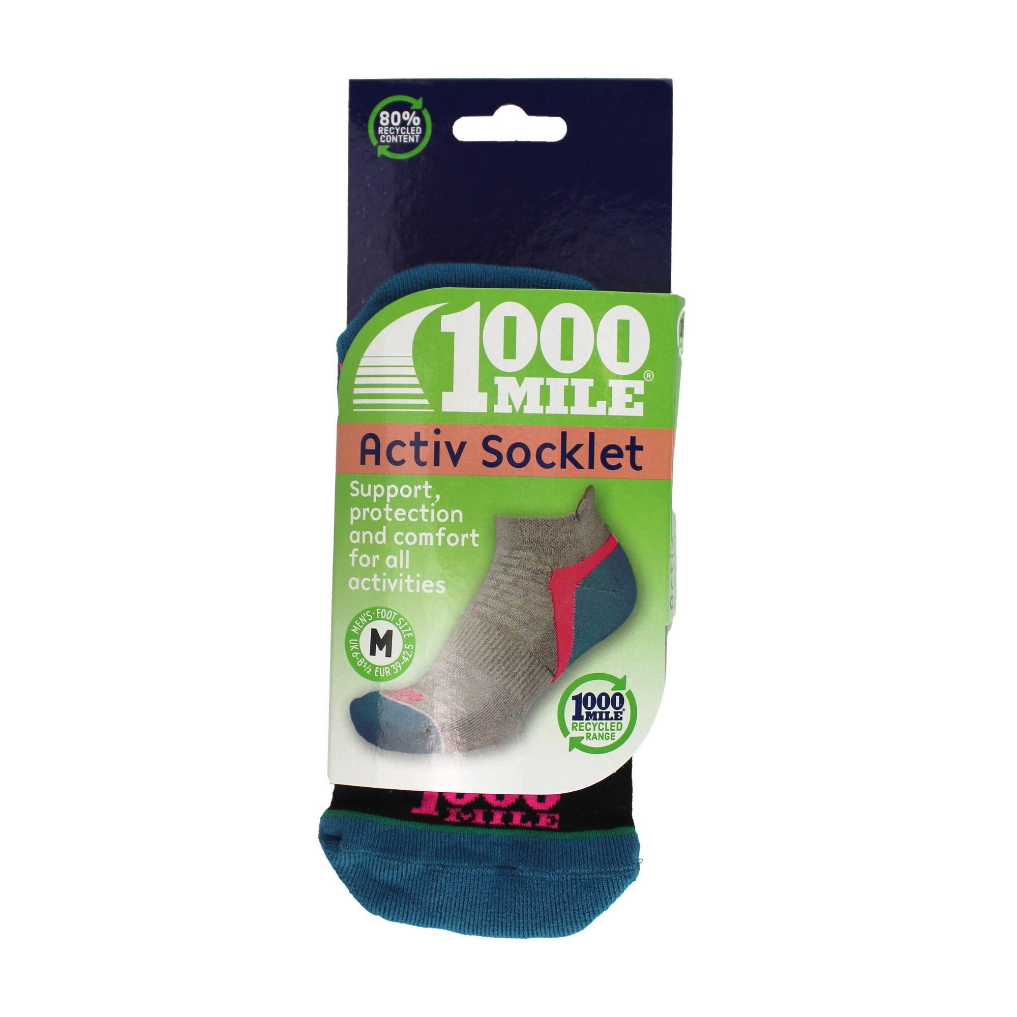 1 Pack Mens Activ Socklet Repreve Socks 2/4