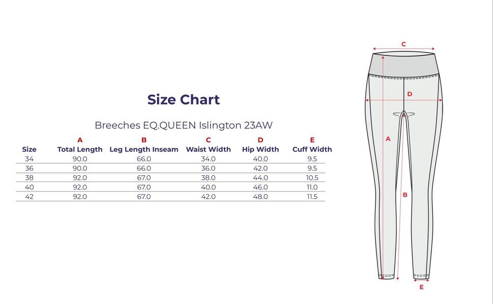 Bryczesy z wysokim stanem damskie Equestrian Queen Islington 23AW pełny lej