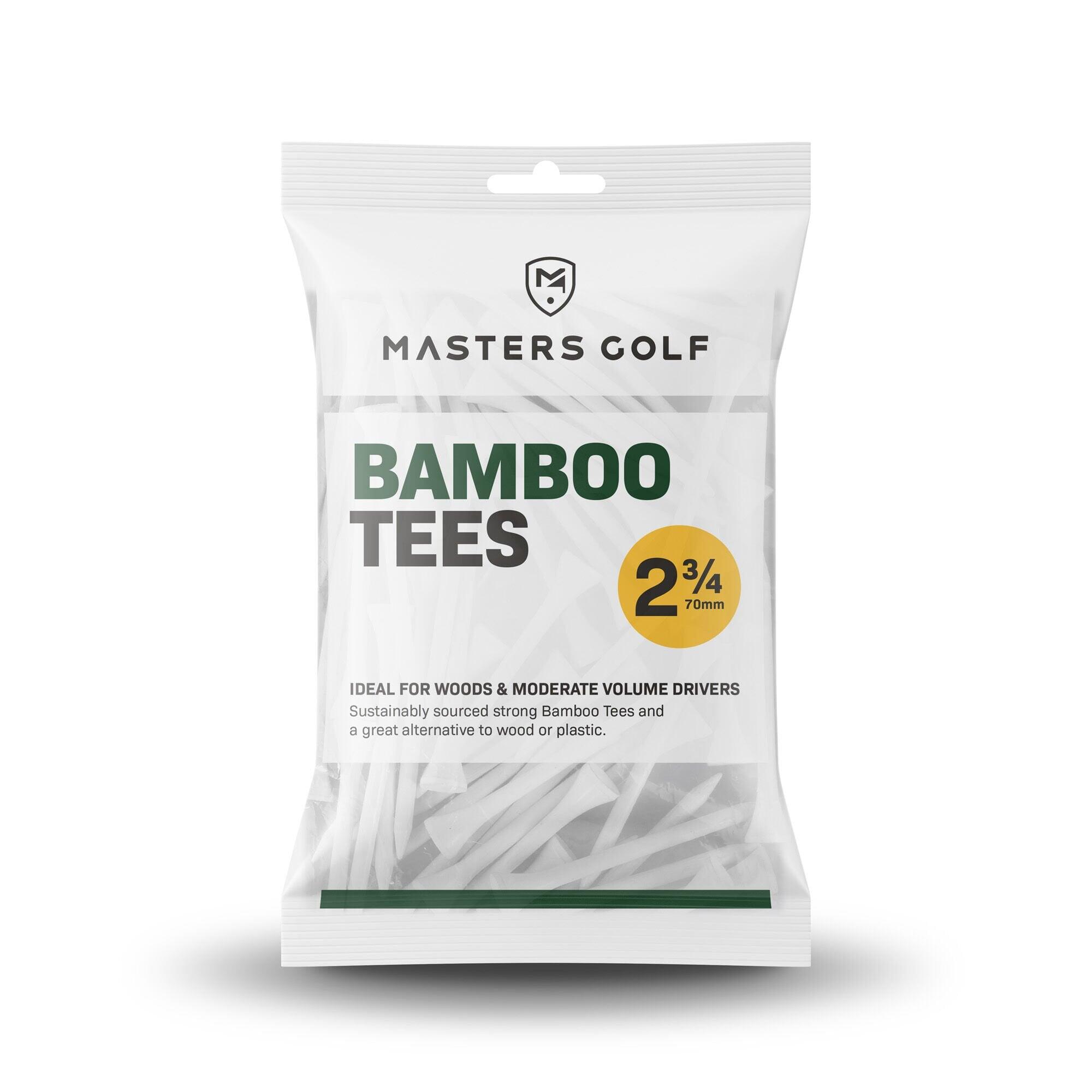 MASTERS GOLF Bamboo Tees 2 3/4 White Bag 20