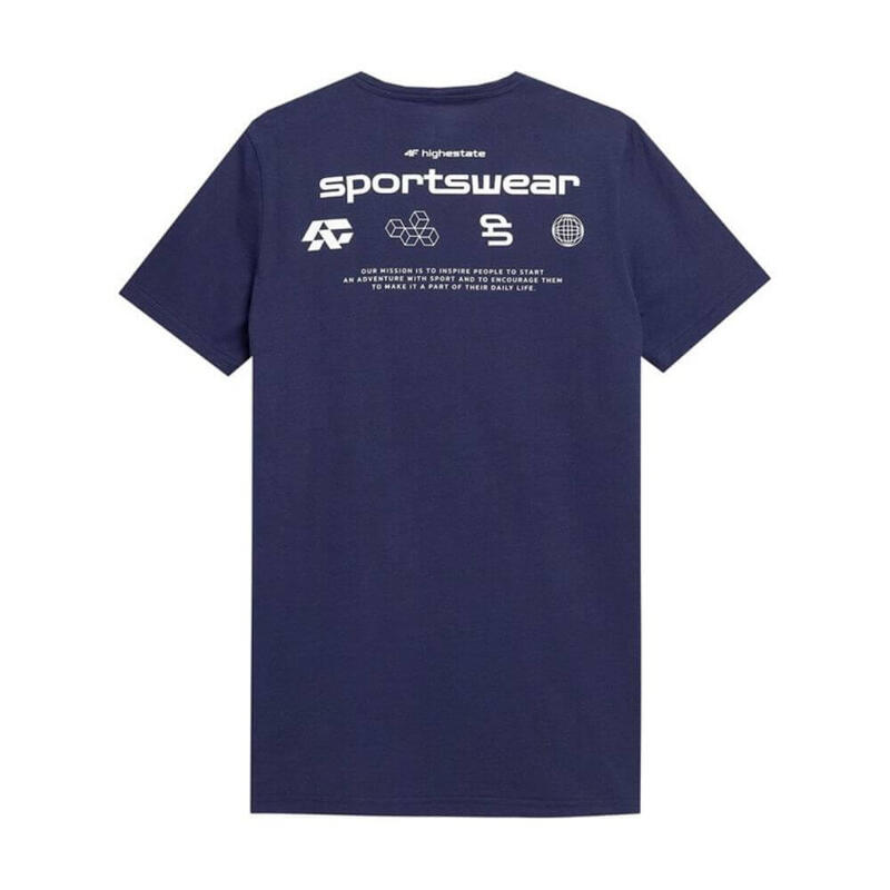 CAMISETA DEPORTIVA HOMBRE 4F. TTSHM300 Azul