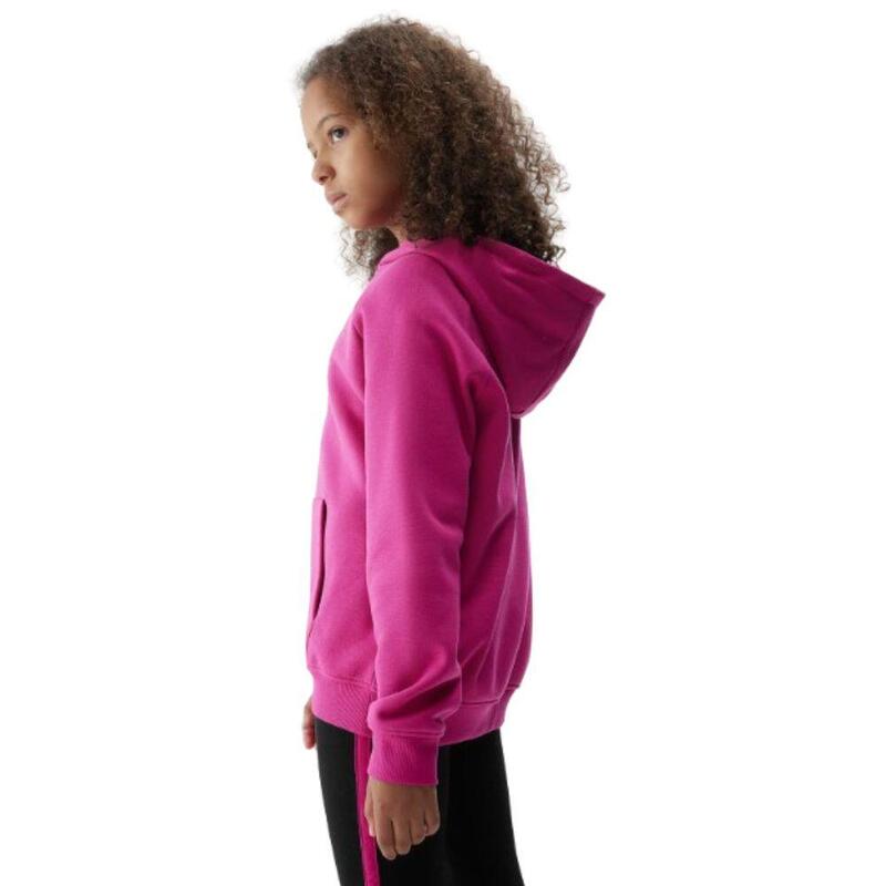 CAMISOLA COM CAPUZ MENINA Algodão 4F. TSWSF638 Dark pink