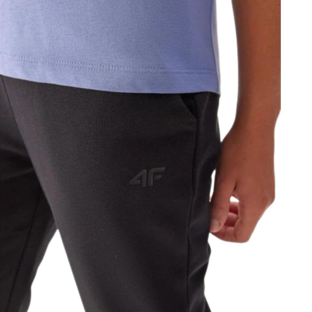 CALÇAS DE GINÁSTICA CRIANÇA Algodão Preto 3/3