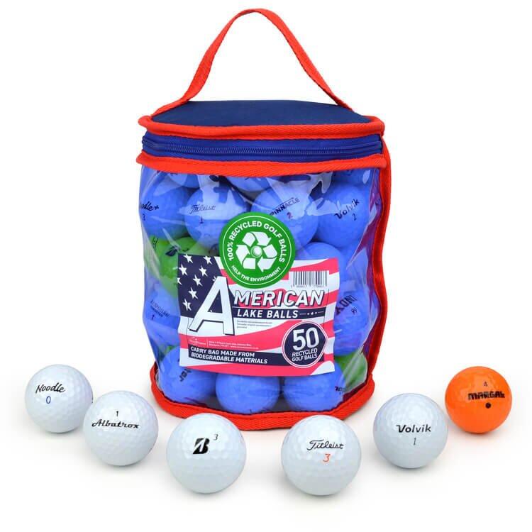 SECOND CHANCE Second Chance 50 Practice Golf Balls with Reusable Zip Top Bag