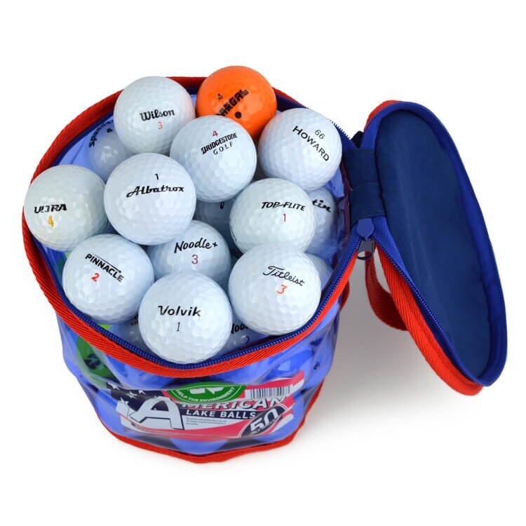 Second Chance 50 Practice Golf Balls with Reusable Zip Top Bag 2/3