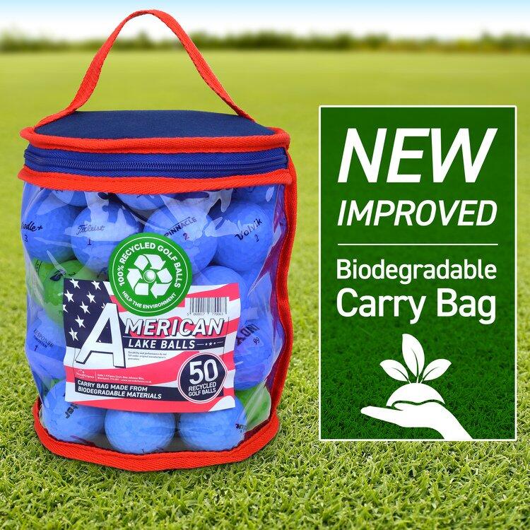 Second Chance 50 Practice Golf Balls with Reusable Zip Top Bag 3/3