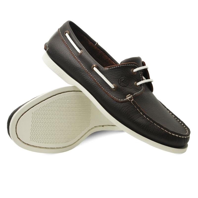 Chaussures Bateau Balos Homme Marron Cuir