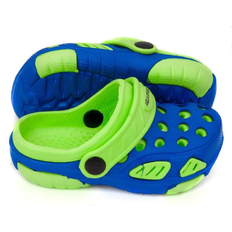 Klapki basenowe dla dzieci Aqua-speed Lido kol 01 niebiesko zielone