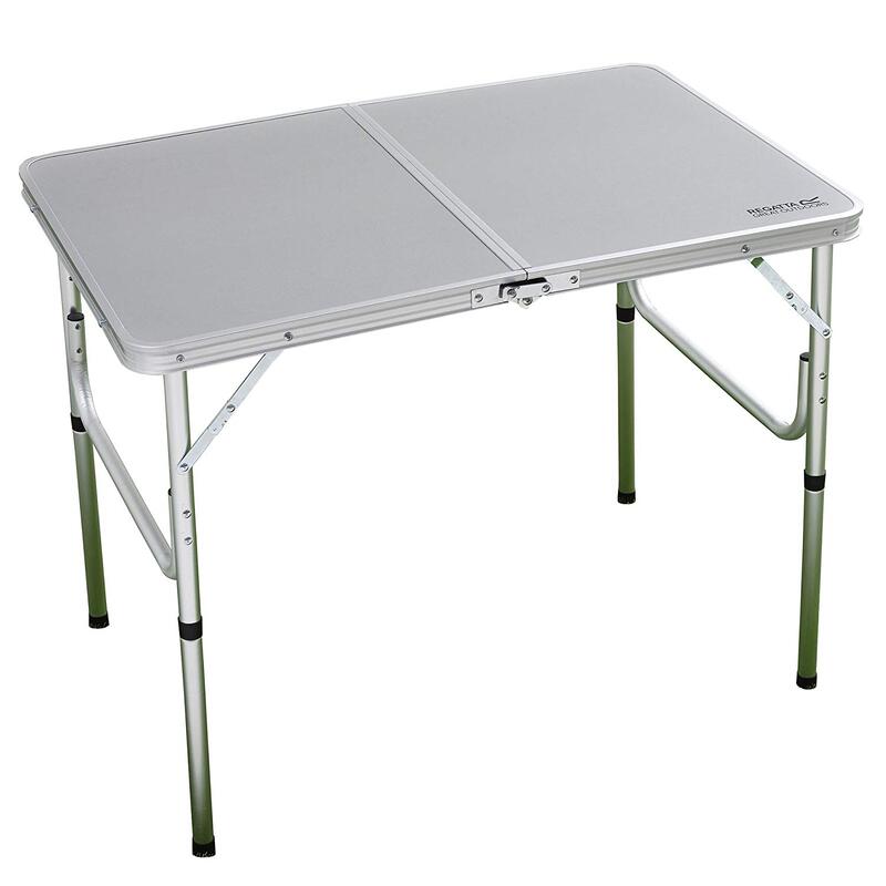 Regatta Cena Camping Bi-Folding Table - Lead Grey