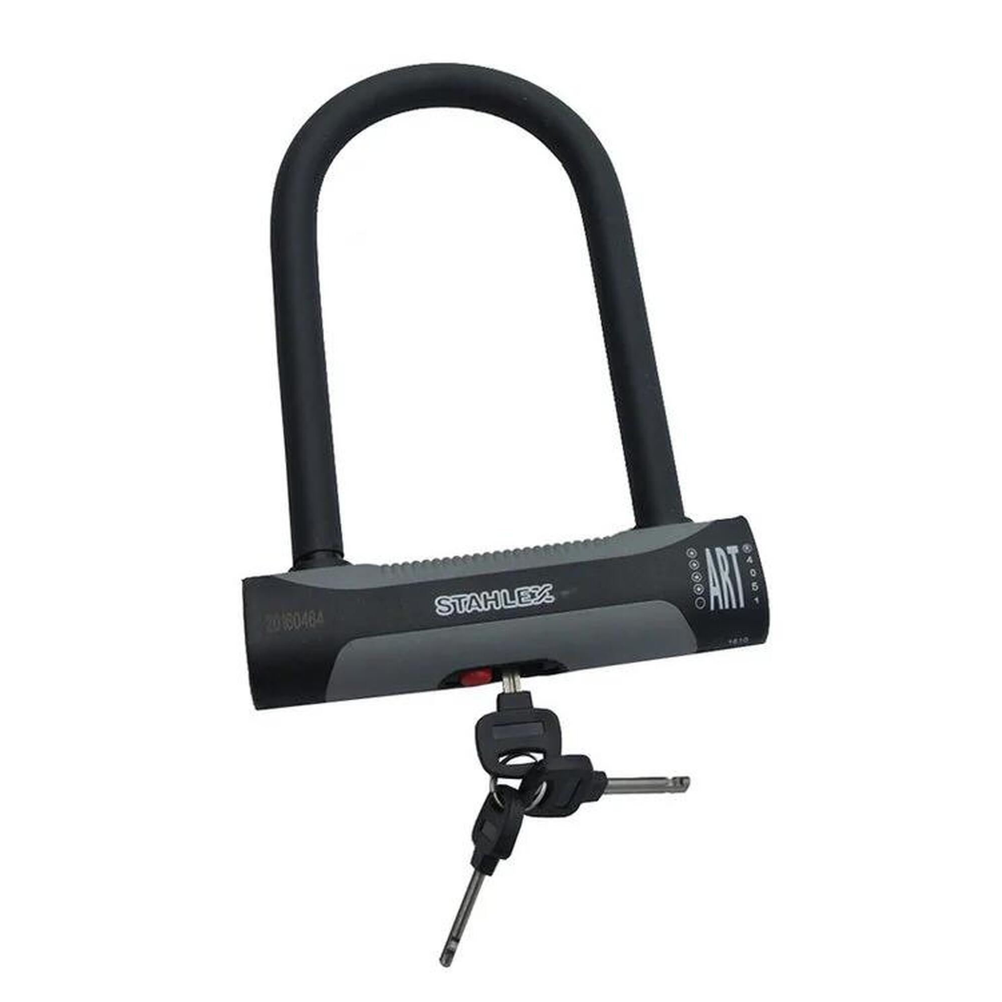 Stahlex - Cadenas Pour Vélo U-lock 448 Art4 180 X 245 Mm Noir - Antivol - Noir - No Size - Decathlon